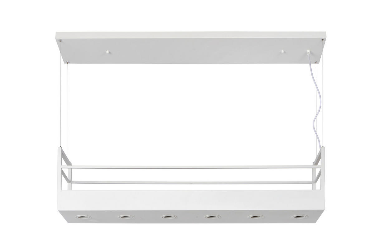 HÄNGELEUCHTE Miravelle 110/22 cm   - Weiß, MODERN, Metall (110/22cm) - Lucide