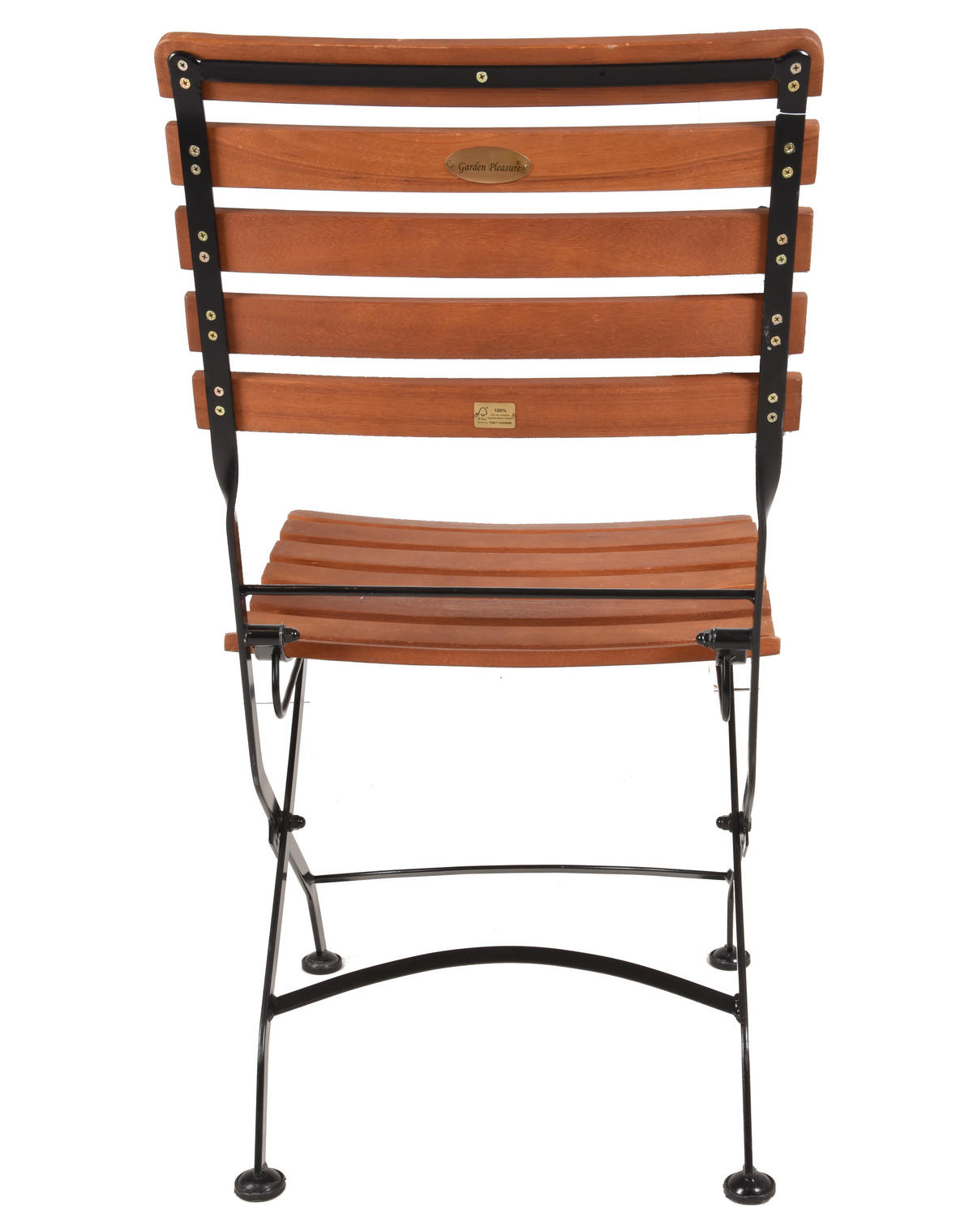 GARTENSET 5-teilig  - Eukalyptusholzfarben/Schwarz, Basics, Holz/Metall (46/90/39cm) - Gardenson