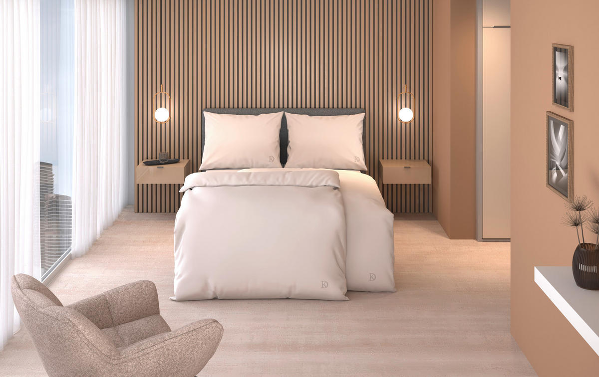 BETTWÄSCHE Satin 140/200 cm  - Weiß, Design, Textil (140/200cm) - Dieter Knoll