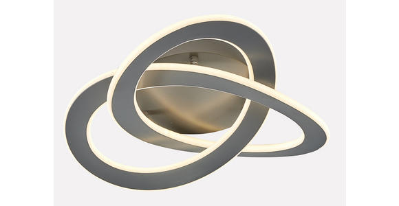 LED-DECKENLEUCHTE - Grau, Design, Metall (50/13.5cm) - Ambiente