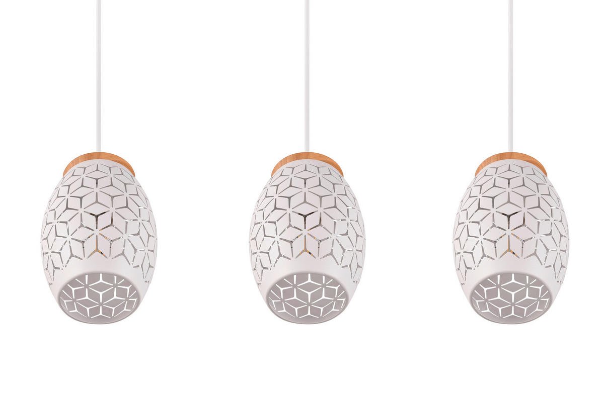 ZÁVĚSNÉ SVÍTIDLO, 71/15/150 cm  - bílá, Konvenční, kov (71/15/150cm) - Trio Leuchten