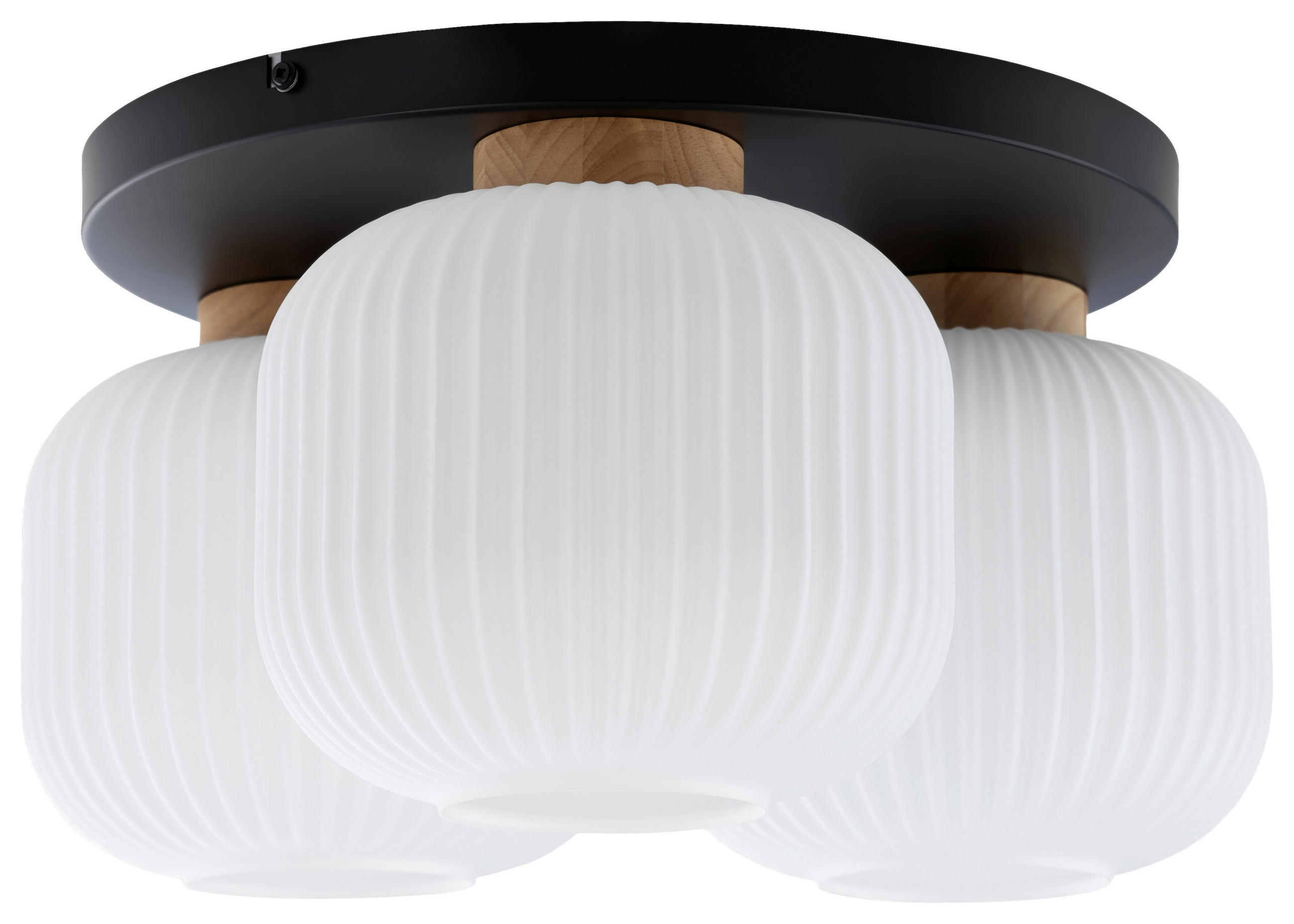 Thumbnail - Collet's Monde Deckenleuchte, Weiß, Holz, Metall, Glas, Kautschukholz, Hartholz, Abstraktes,Abstraktes, 22 cm, RoHS, CE,...