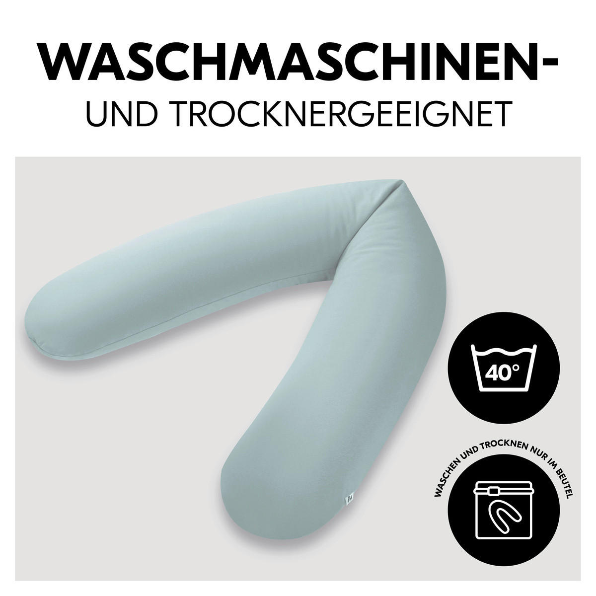 STILLKISSEN 190 cm NURSE N CARE   - Hellblau, Basics, Textil (190cm) - Hauck