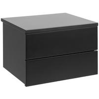 NACHTSCHRANK 37/25/32 cm  - Schwarz, MODERN, Holzwerkstoff (37/25/32cm) - MID.YOU