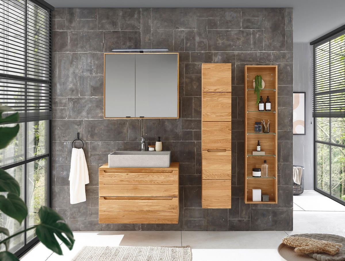 TVÄTTSTÄLL - ljusgrå, Basics, sten (82/13/42cm) - Linea Natura