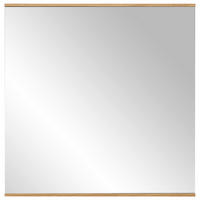 STENSKO OGLEDALO, 82/82/1,5 cm steklo  - barve hrasta, Design, steklo/les (82/82/1,5cm) - Dieter Knoll