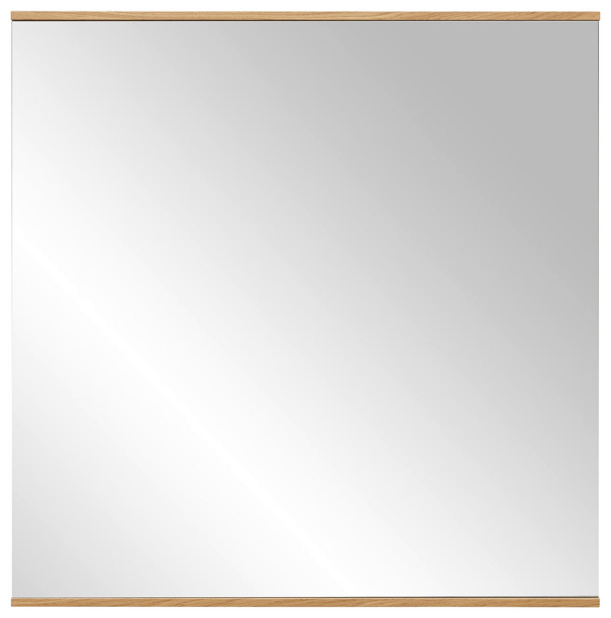 STENSKO OGLEDALO, 82/82/1,5 cm steklo  - barve hrasta, Design, steklo/les (82/82/1,5cm) - Dieter Knoll