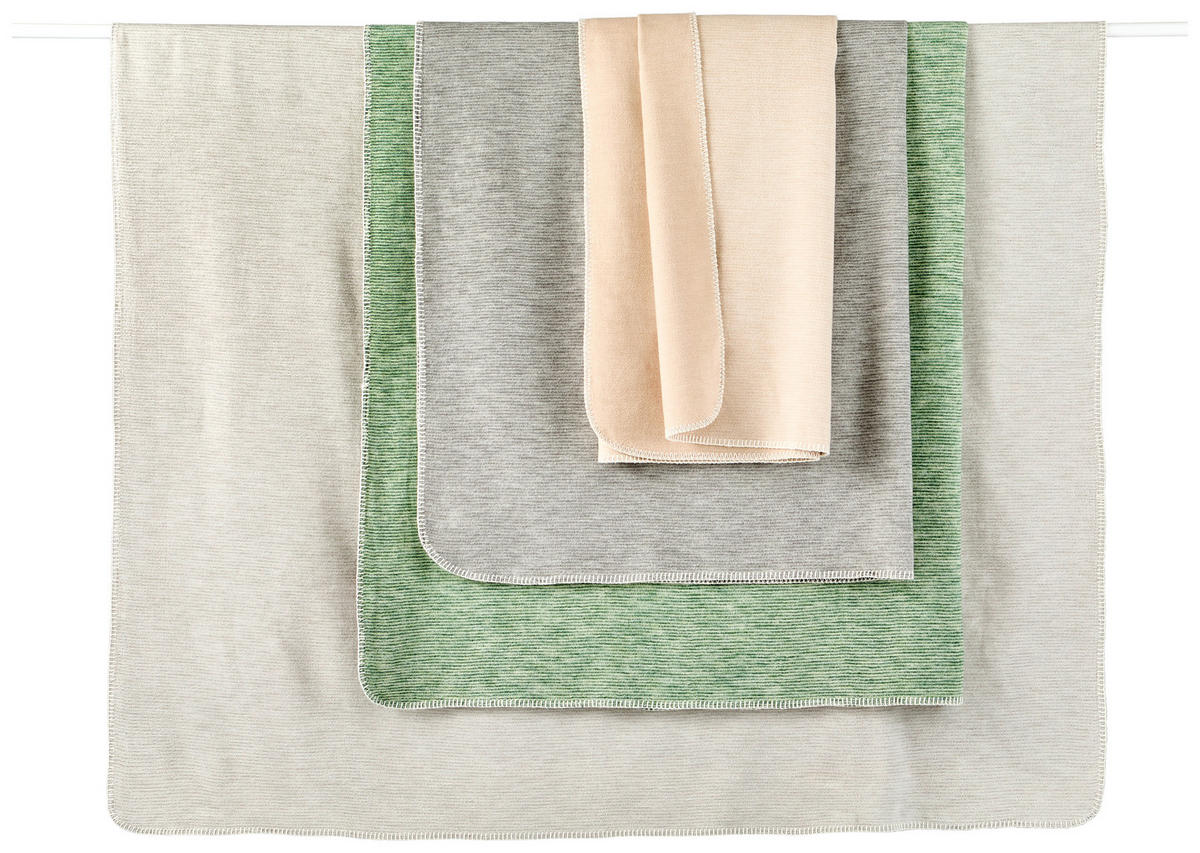 PLAID LEELA 140/200 cm  - Naturfarben, Basics, Textil (140/200cm) - Bio:Vio