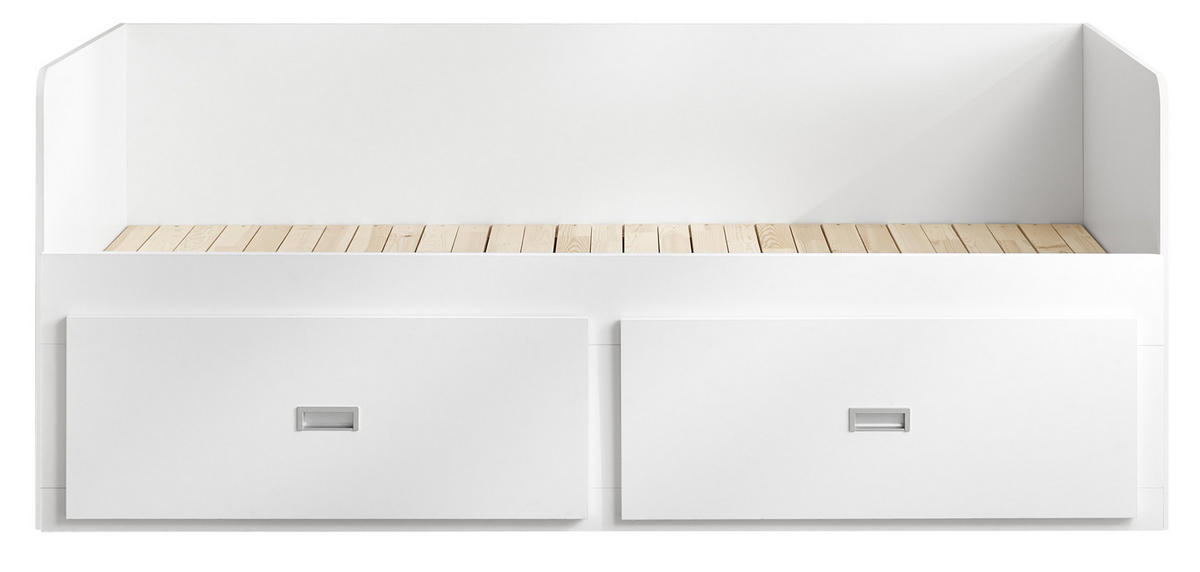 AUSZIEHBETT 80/200 cm,  in Matratze, Lattenrost, Bettschublade  - Kieferfarben, KONVENTIONELL (80/200cm) - Livetastic