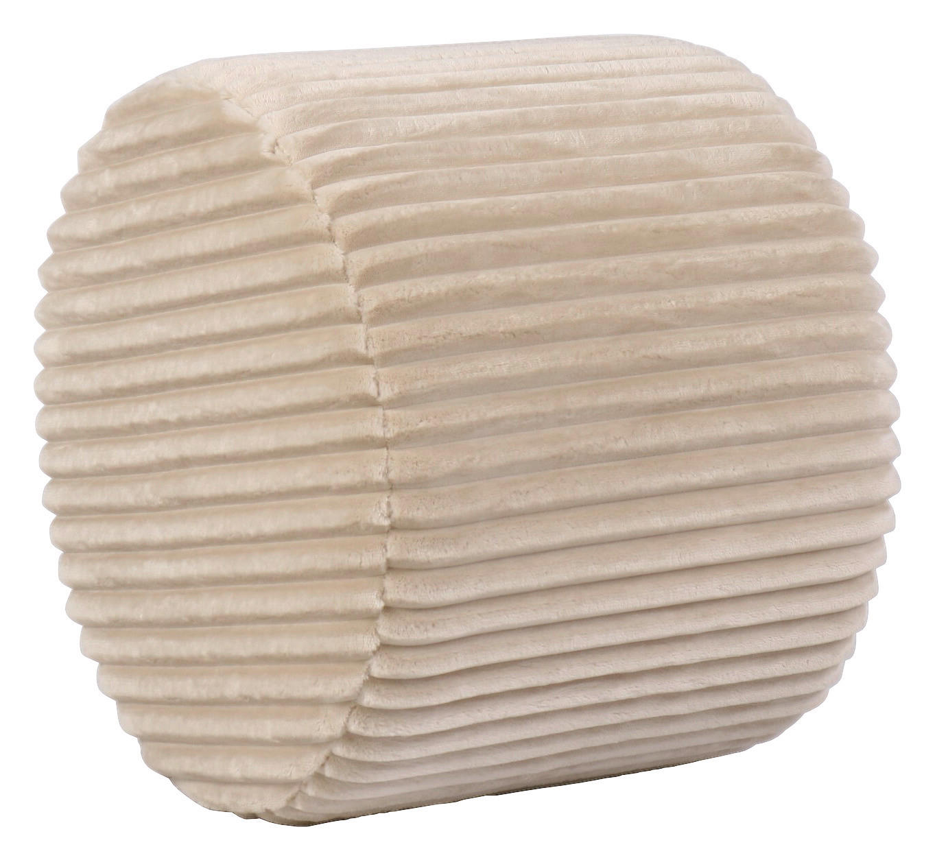 HOCKER in Holz, Textil Creme  - Creme, Design, Holz/Textil (49.5/41/49.5cm) - Xora