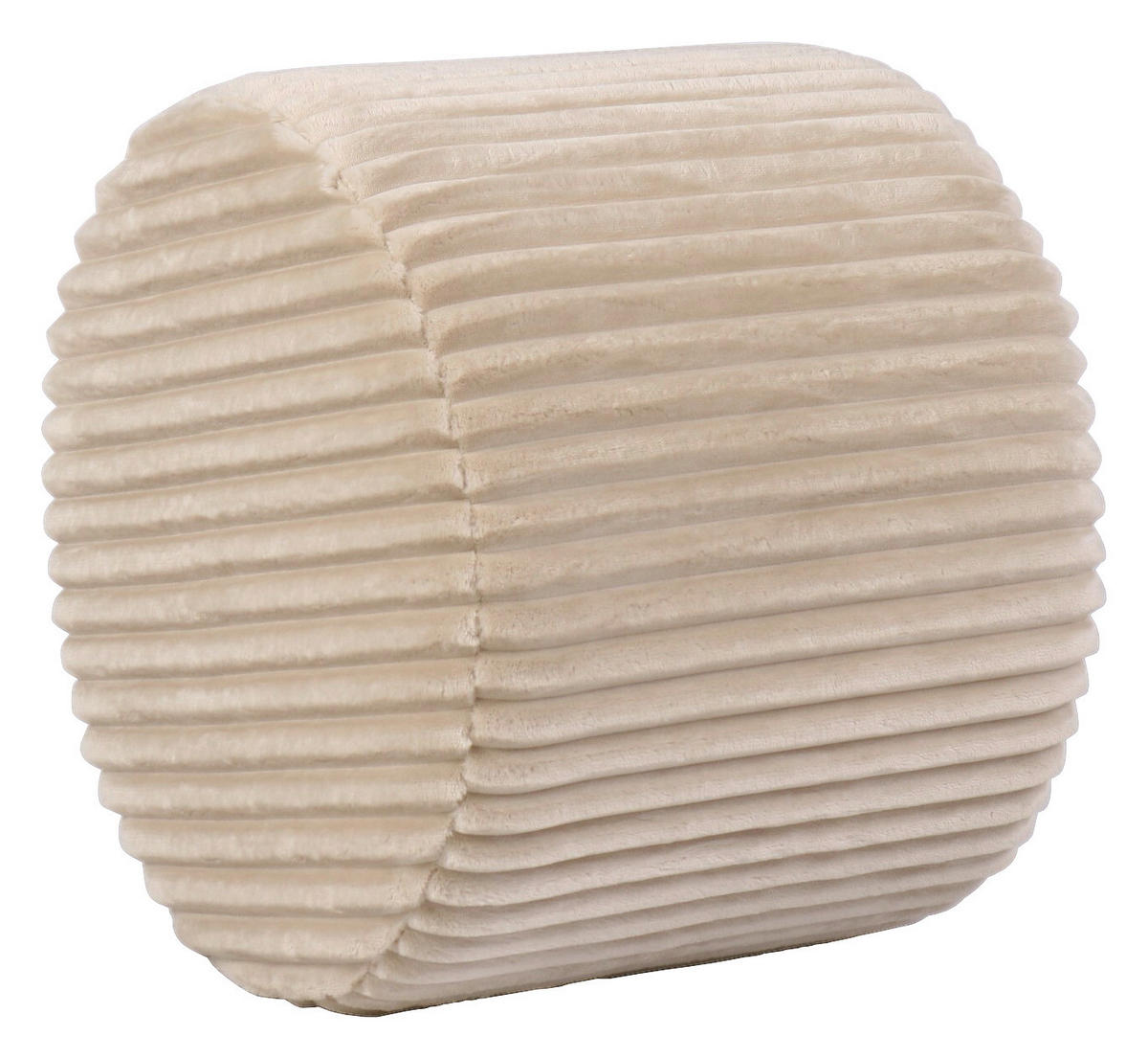 HOCKER in Holz, Textil Creme  - Creme, Design, Holz/Textil (49.5/41/49.5cm) - Xora