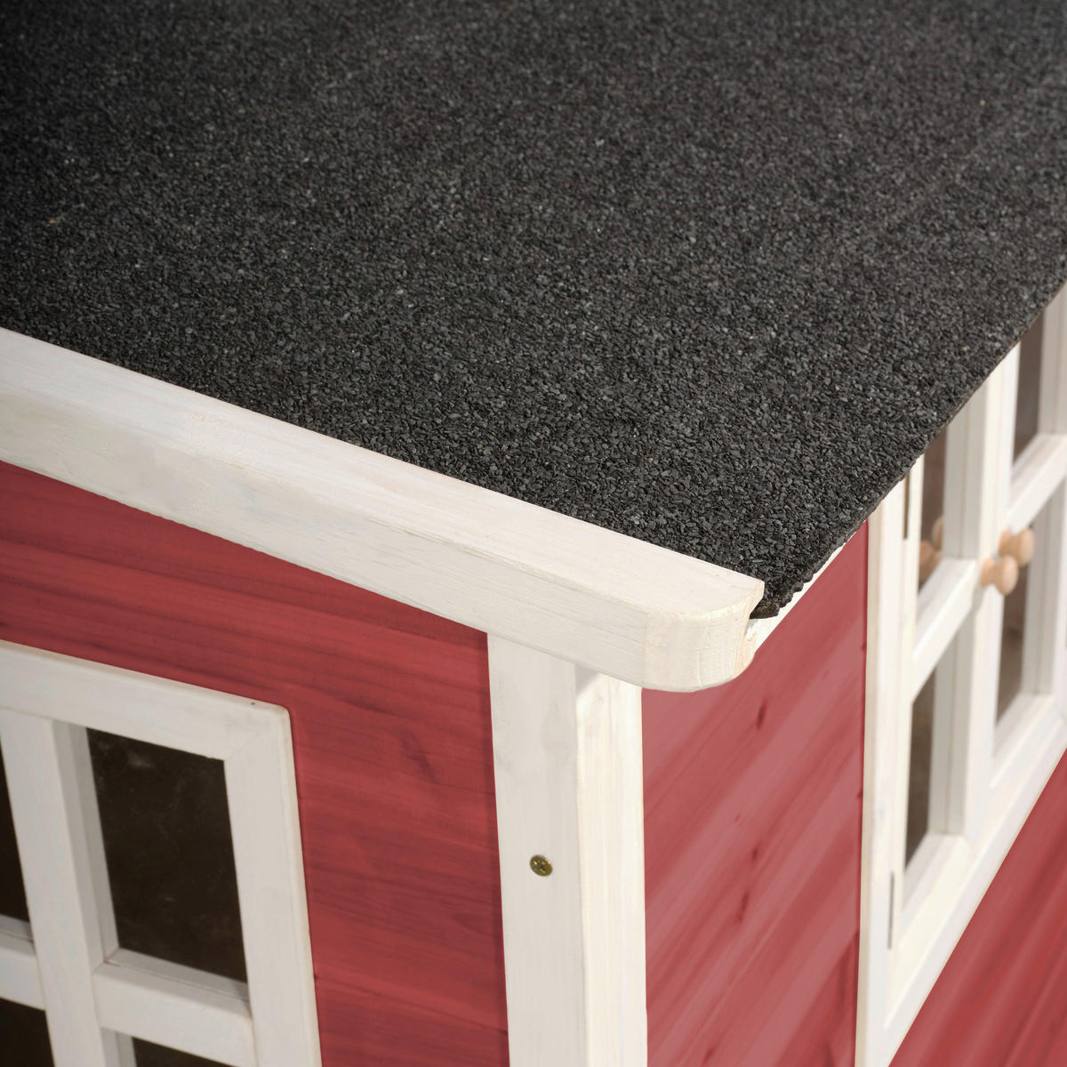 SPIELHAUS EXIT LOFT 500 ROT  - Rot/Limette, KONVENTIONELL, Holz (329/190/253cm) - EXIT Toys