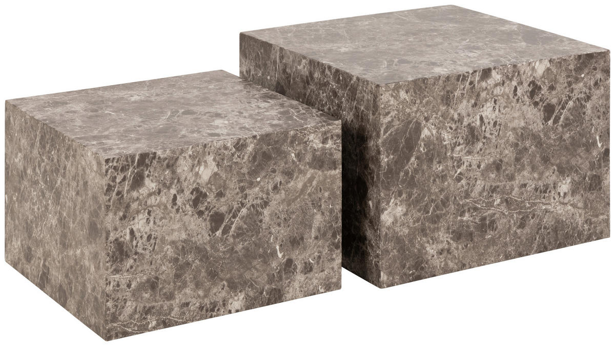 SET STOČIĆA ZA KAFU  svetlobraon, bež-siva  - bež-siva/svetlobraon, Dizajnerski, pločasti materijal (50-58/50-58/33-40cm)