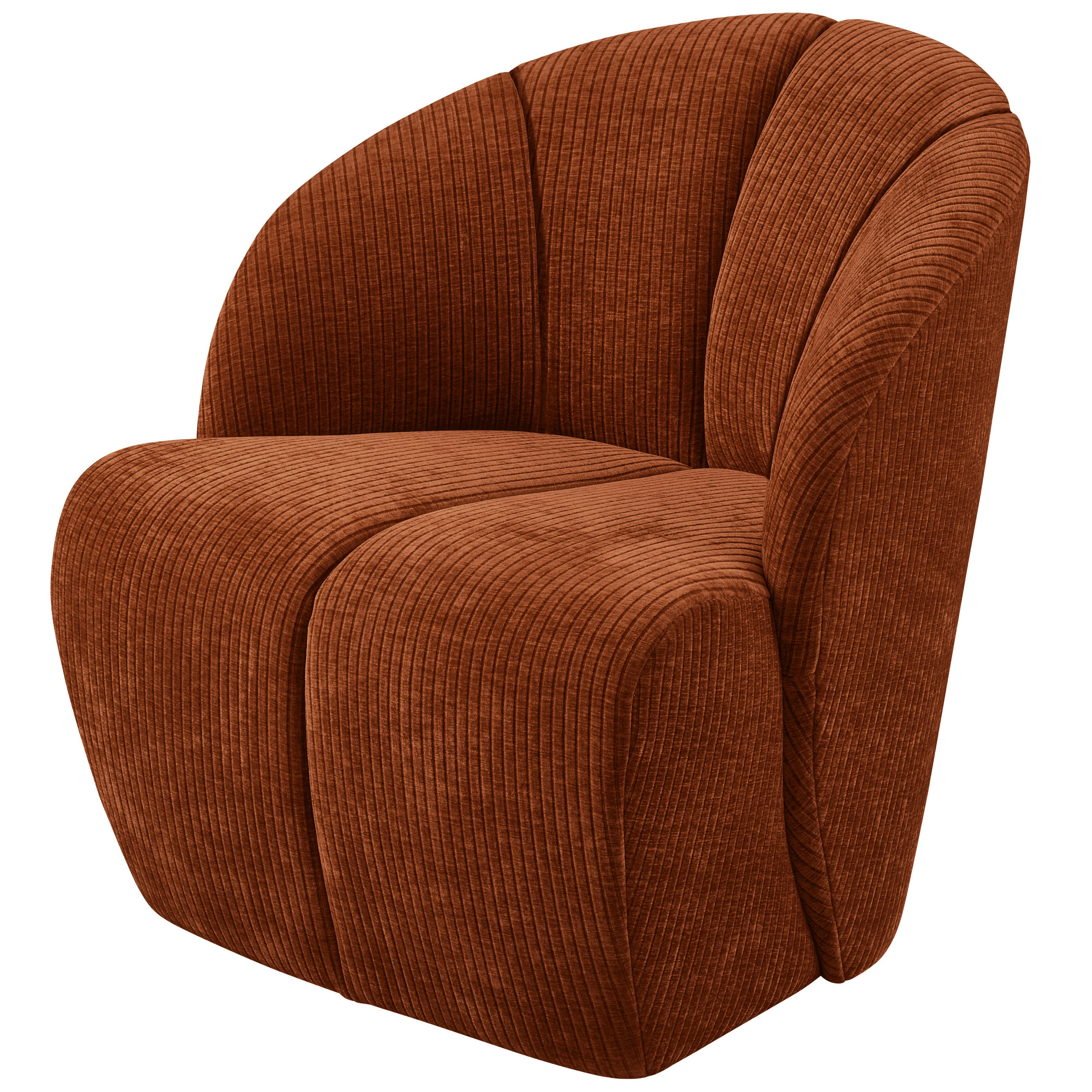 SESSEL in gerippt Braun  - Schwarz/Braun, Design, Kunststoff/Textil (68/75/77cm) - Livetastic