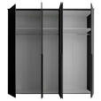 DREHTÜRENSCHRANK  in Graphitfarben  - Schwarz/Graphitfarben, MODERN, Holzwerkstoff/Kunststoff (225/225/52cm) - Carryhome