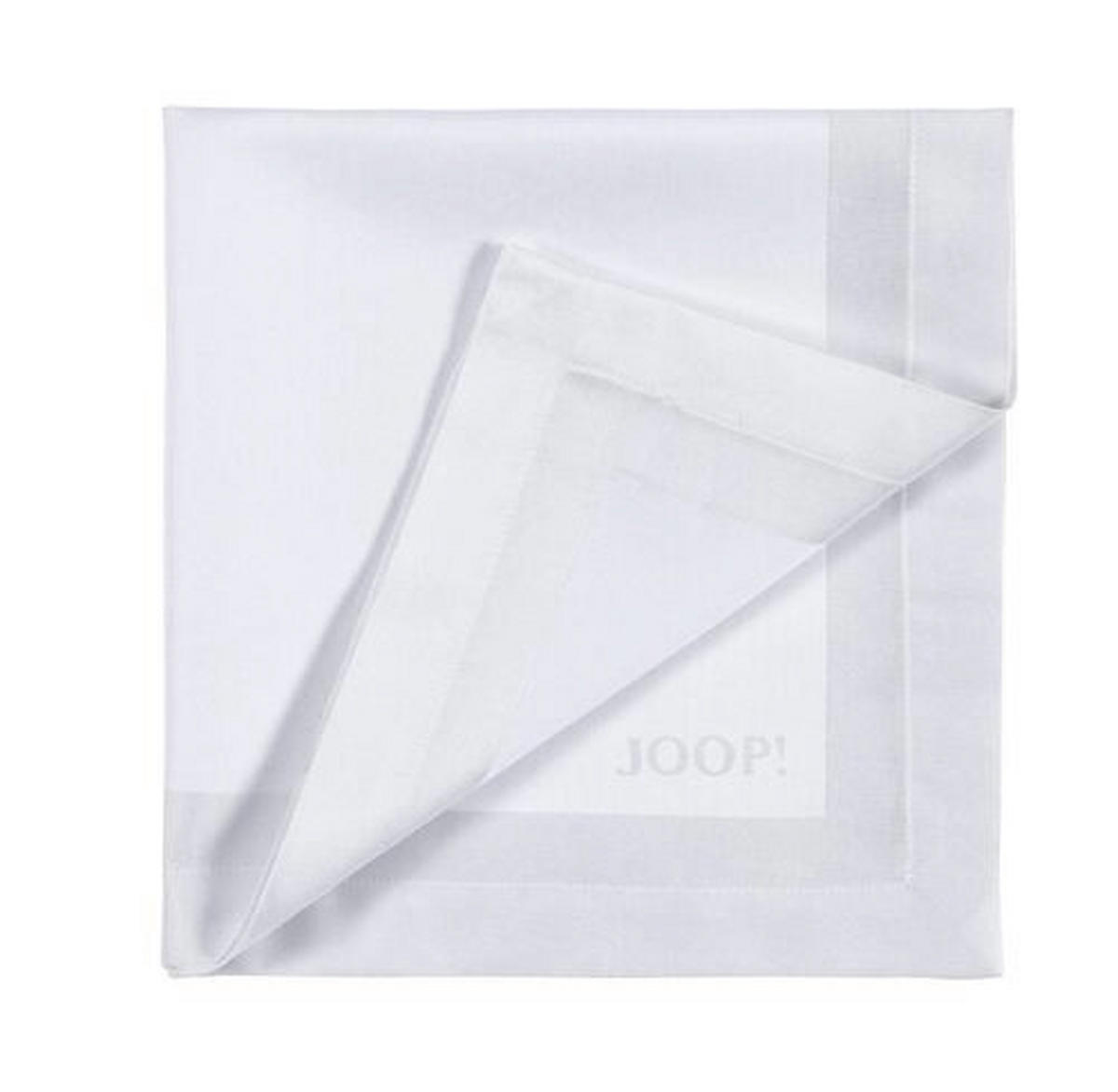 SERVIETA IZ BLAGA 50/50 cm bela  - bela, Basics, tekstil (50/50cm) - Joop!