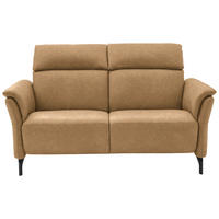 2-SITZER-SOFA in Leder Honig  - Schwarz/Honig, KONVENTIONELL, Leder/Metall (178/103/92cm) - Dieter Knoll