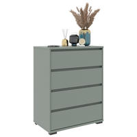 KOMMODE 80/103/48 cm  in Grün  - Anthrazit/Grün, Design, Holzwerkstoff/Kunststoff (80/103/48cm) - Carryhome