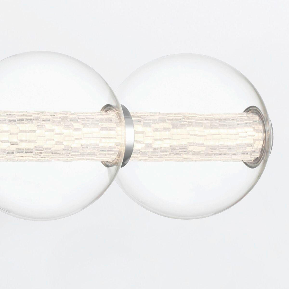 LED-WANDLEUCHTE   - Chromfarben, Basics, Glas/Metall (17/75,6/21,1cm) - Elstead Lighting