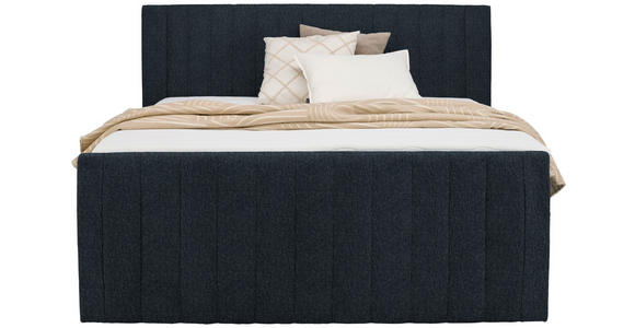 BOXSPRINGBETT 180/200 cm  in Schwarz  - Schwarz, KONVENTIONELL, Kunststoff/Textil (180/200cm) - Carryhome