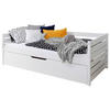 STAURAUMBETT 90/200 cm  in Weiss   - Weiss, Modern, Holz (90/200cm) - MID.YOU