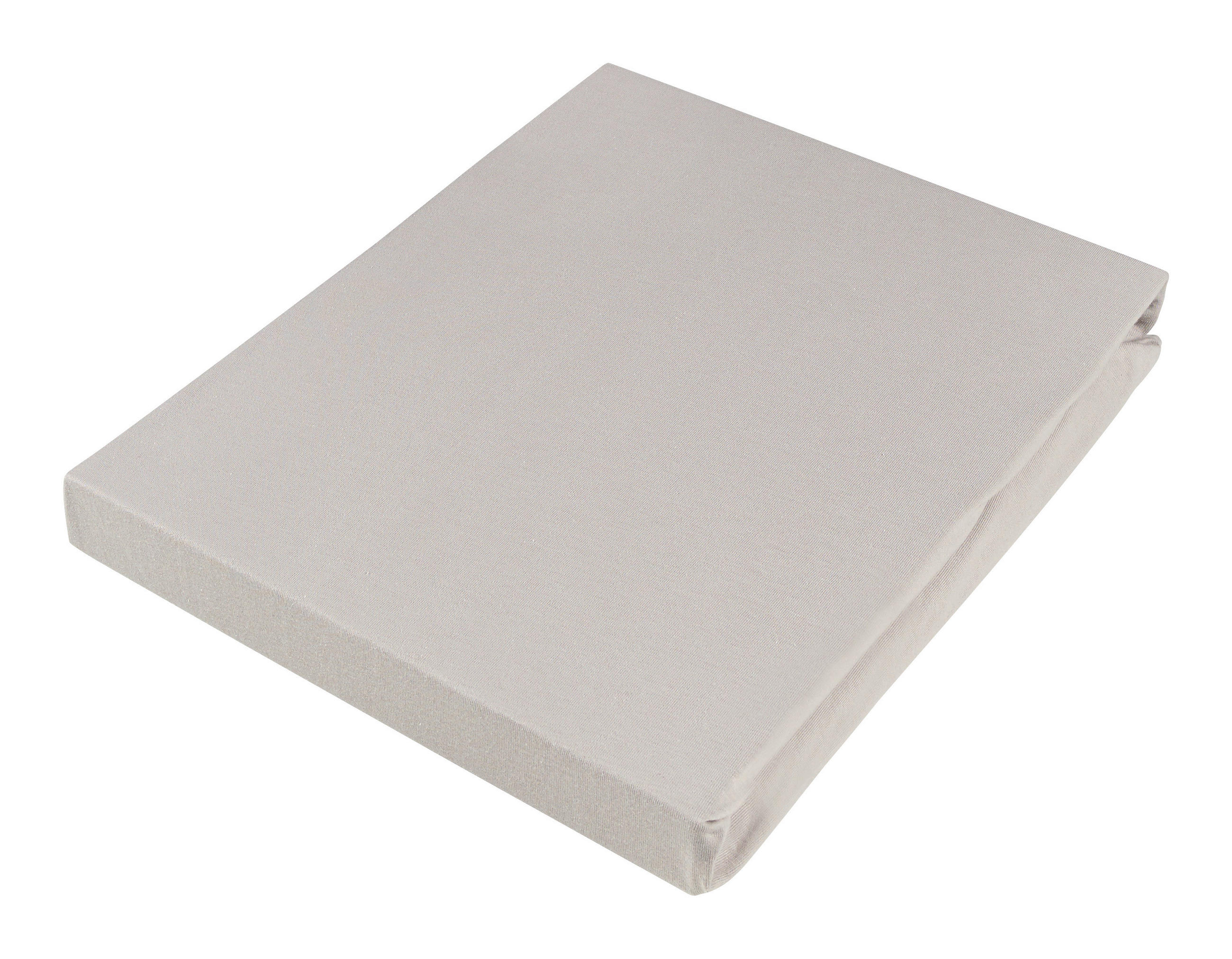 SPANNLEINTUCH 90-100/190-200 cm Jersey  - Hellgrau, Basics, Textil (90-100/190-200cm) - Novel