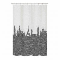 DUSCHVORHANG URBAN 180/200 cm  - Schwarz, Basics, Textil (180/200cm) - Spirella