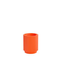 ZAHNPUTZBECHER Kunststoff  - Dunkelorange, Basics, Kunststoff (8,2/9,5/8,2cm) - Sadena