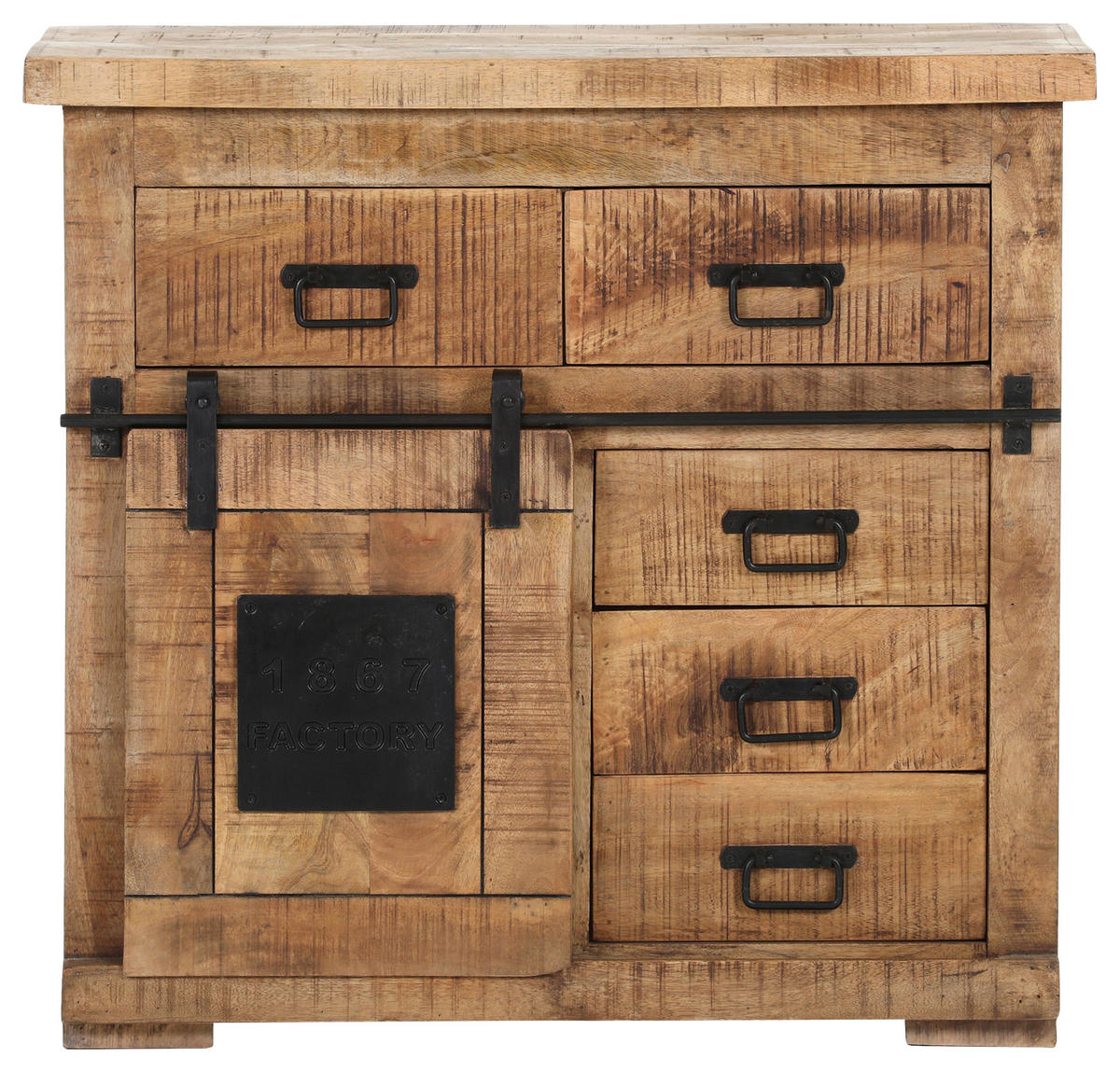 KOMMODE  in 90/85/45 cm  - Schwarz/Braun, LIFESTYLE, Holz/Metall (90/85/45cm) - Landscape