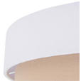 DECKENLEUCHTE  45/13 cm    - Beige/Weiß, MODERN, Kunststoff/Textil (45/13cm) - Novel