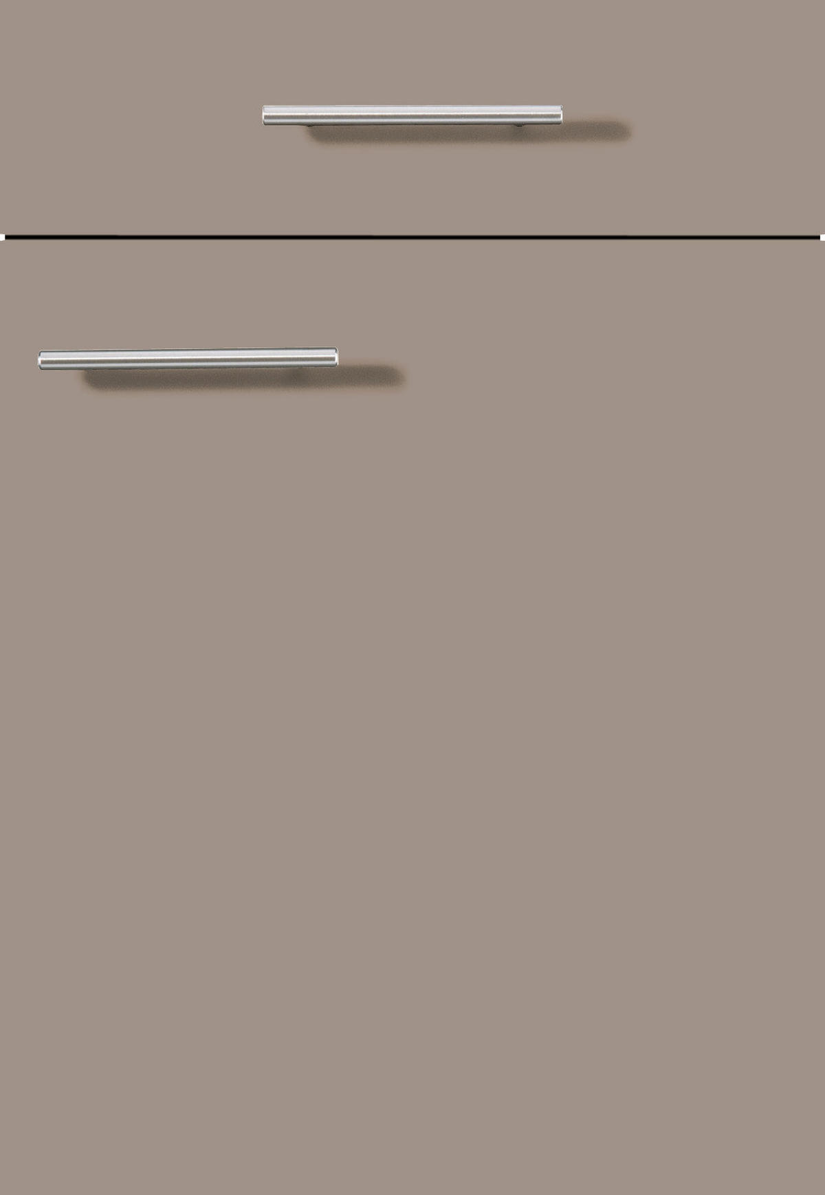 KÜCHENLEERBLOCK  390,2/184,1 cm  in Schwarz, Cappuccino  - Schwarz/Cappuccino, Basics, Holzwerkstoff/Metall (390,2/184,1cm) - Impuls