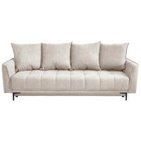SCHLAFSOFA in Textil Beige  - Beige/Schwarz, Design, Textil (235/70/108cm) - MID.YOU