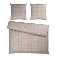 BETTWÄSCHE 3-teilig Satin 200/200 cm  - Taupe, Textil (200/200cm) - Bio:Vio