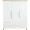 BABYKLEIDERSCHRANK Lennox Fresh  - Silberfarben/Weiß, Basics, Holzwerkstoff (164/198/55,9cm) - Paidi