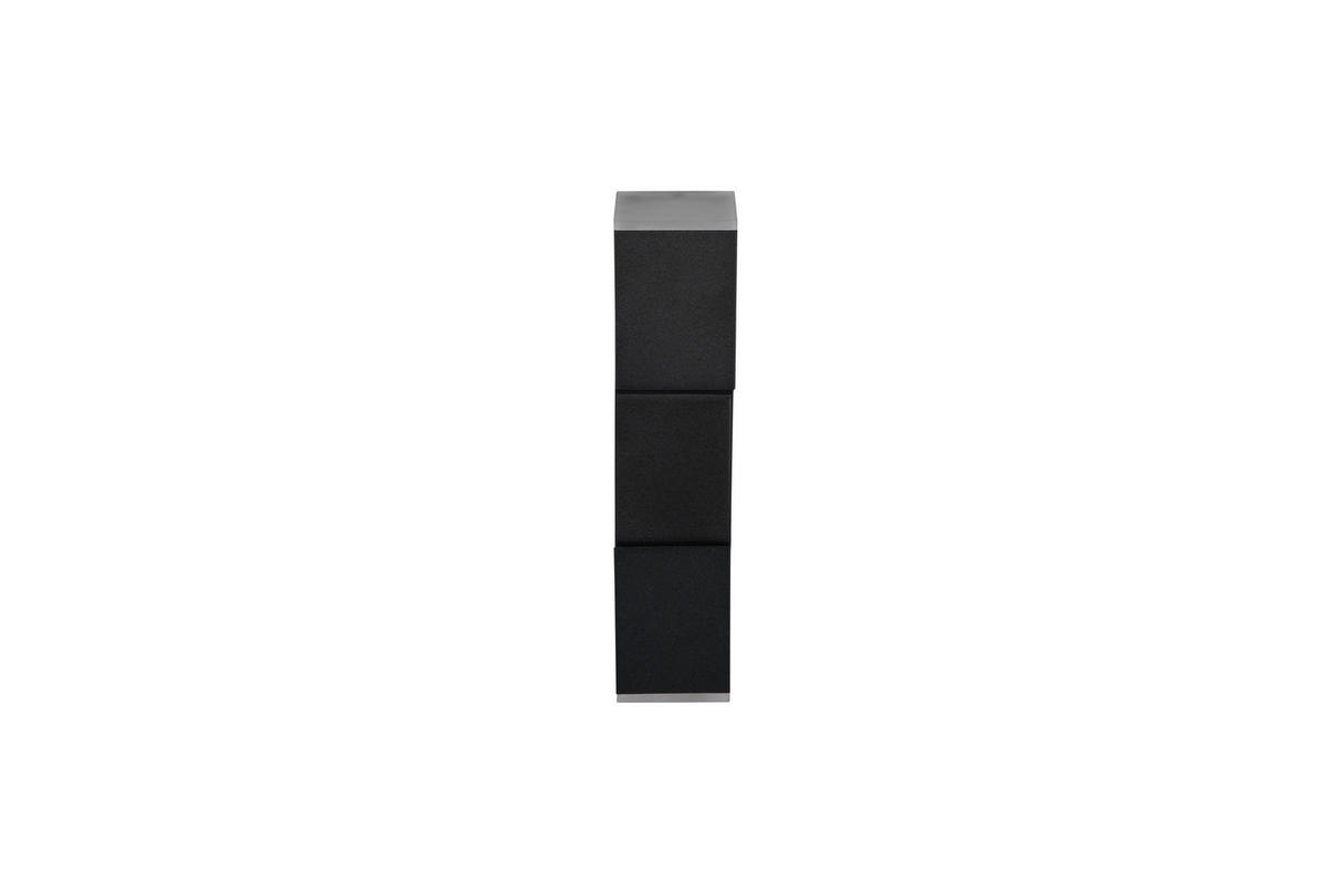 LED-WANDLEUCHTE   - Schwarz, Basics, Metall (17/5/8cm)