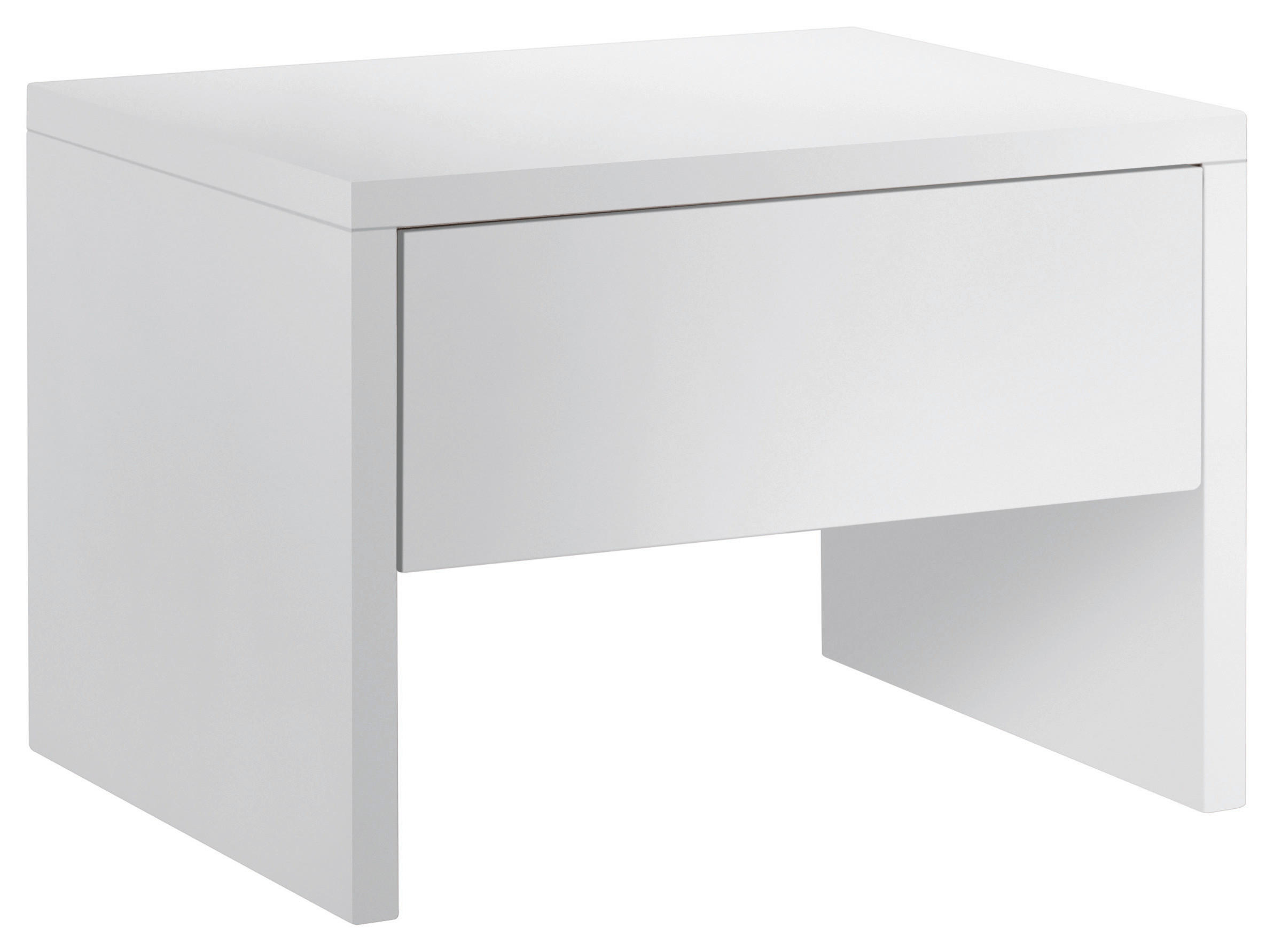 NACHTSCHRANK 48/35/40 cm Buche massiv  - Weiß, Design, Holz (48/35/40cm) - Hasena