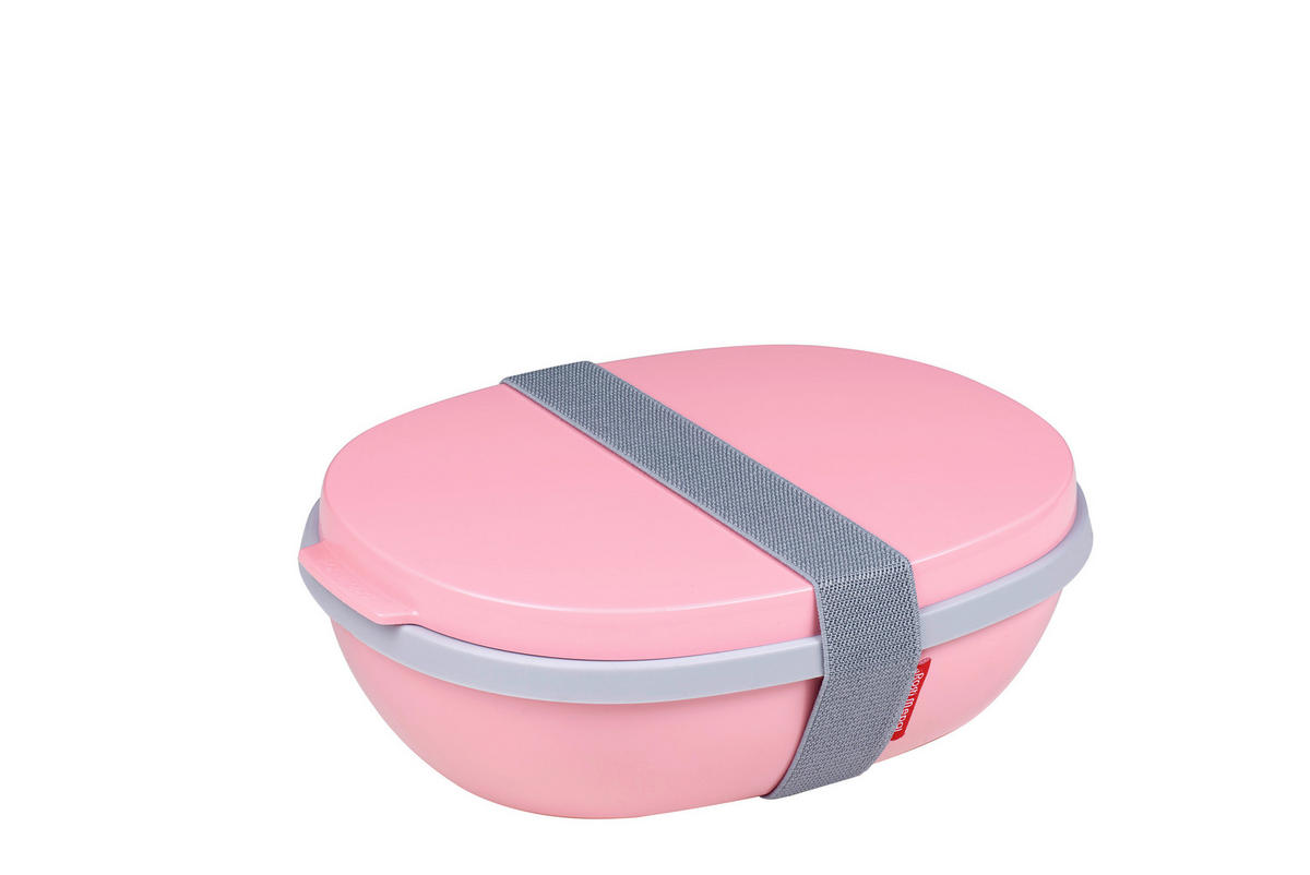 Lunchbox 1,4 l  - Hellrosa, Basics, Kunststoff (22,5/17,5/7,5cm) - Mepal