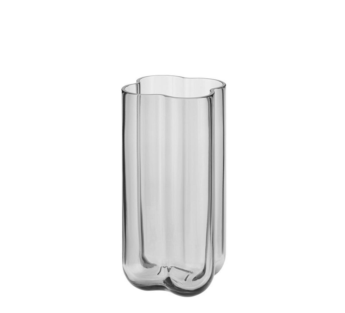 VASE PUA  - Dunkelgrau, KONVENTIONELL, Glas (12/24cm) - Blomus