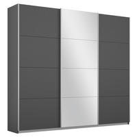 SCHWEBETÜRENSCHRANK 203/210/62 cm 3-türig  - Alufarben/Grau, MODERN, Holzwerkstoff/Metall (203/210/62cm) - Luca Bessoni