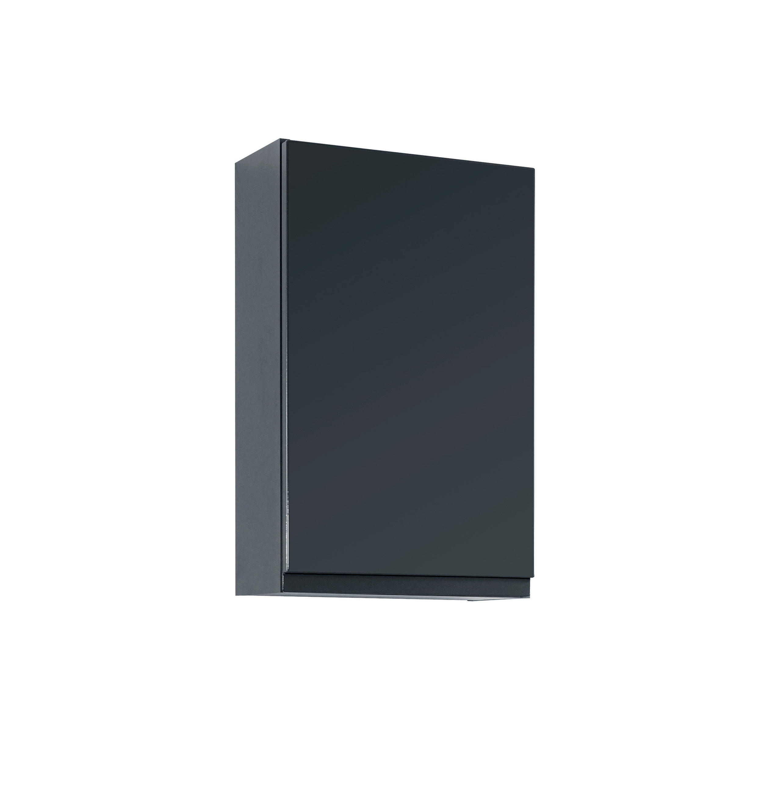 HÄNGESCHRANK 40/64/20 cm  - Graphitfarben/Grau, Design, Holzwerkstoff (40/64/20cm) - Held
