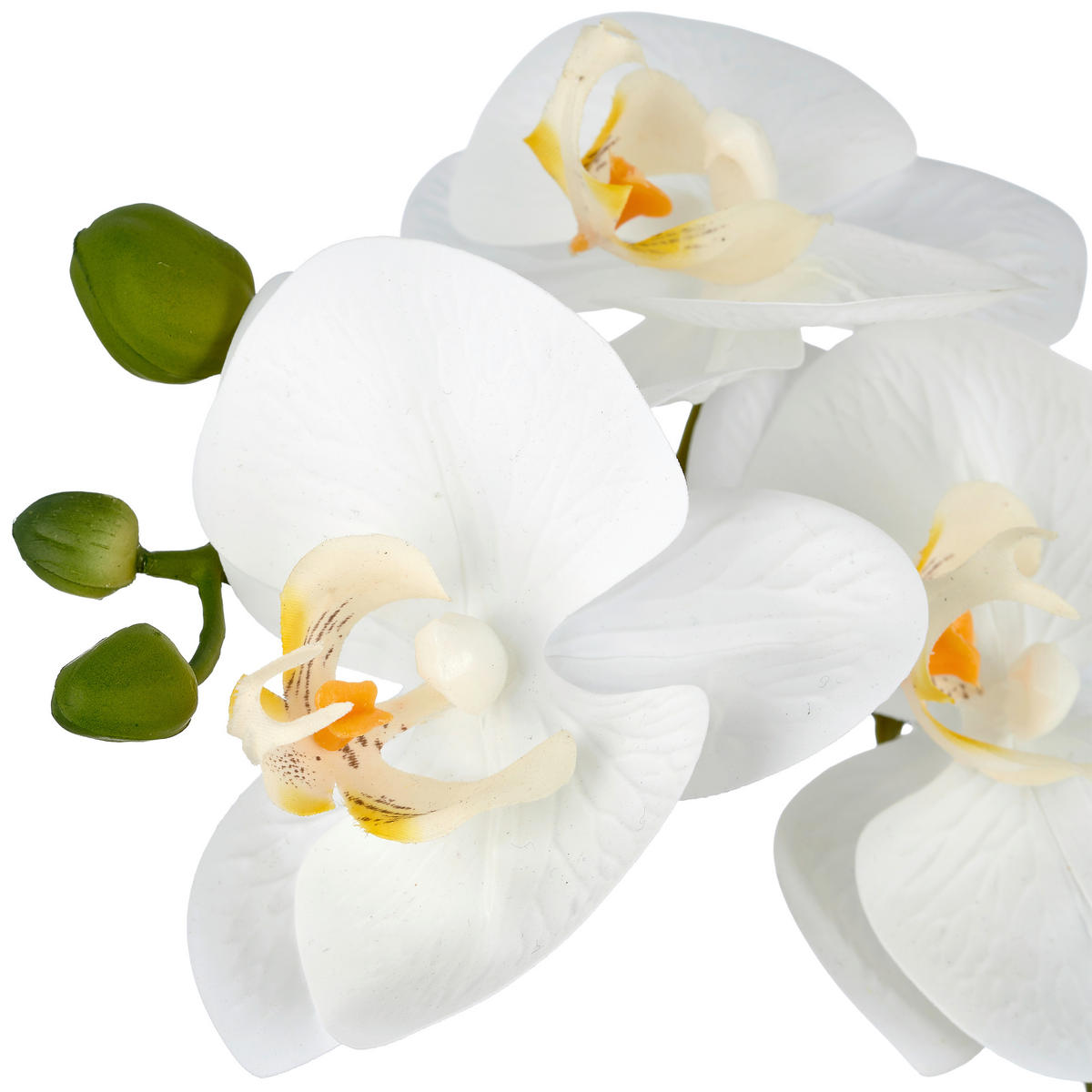 KUNSTBLUME Orchidee  - Weiß/Grün, Basics, Kunststoff (70cm)