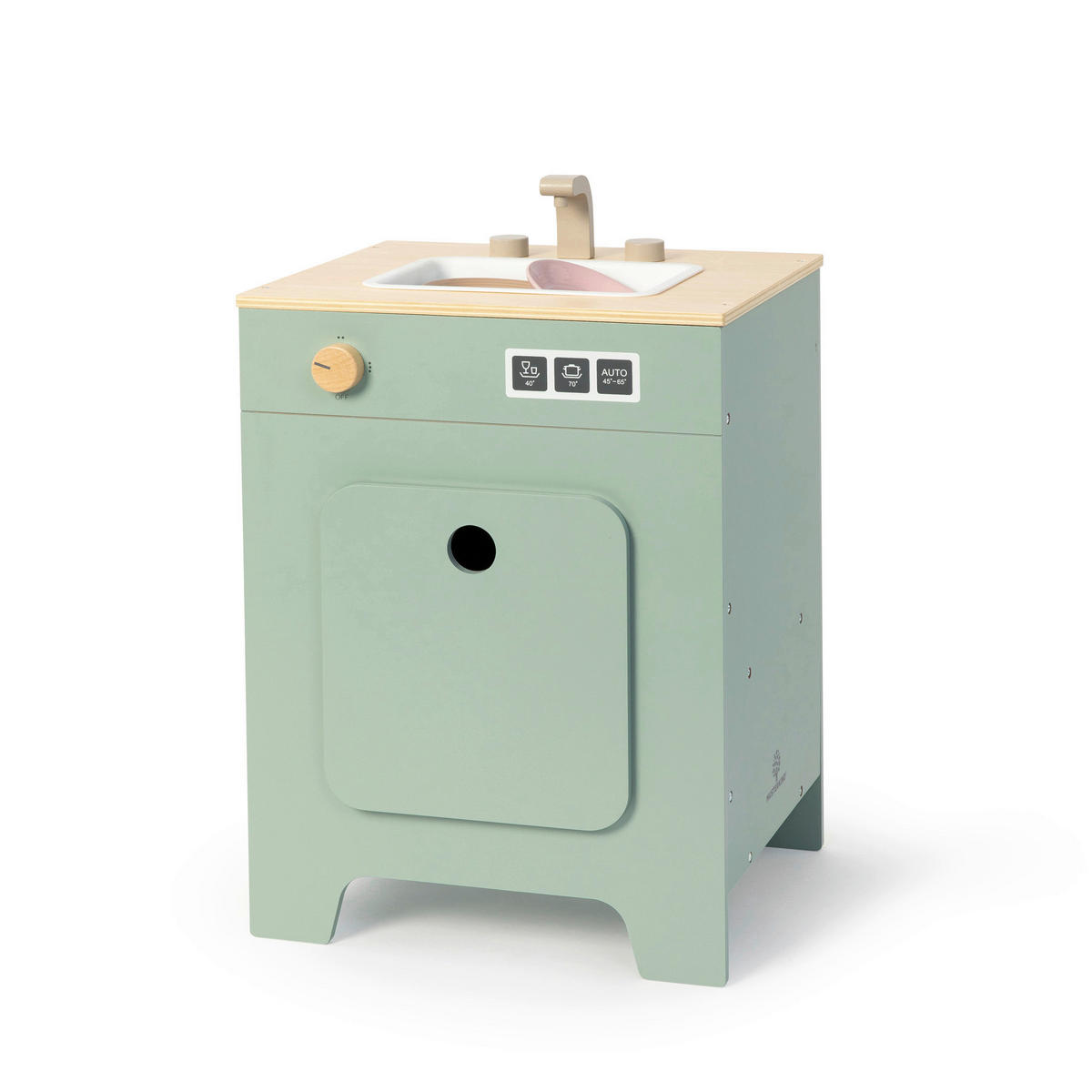 KINDERKÜCHE MIX & MATCH  - Salbeigrün/Naturfarben, Basics, Holz/Holzwerkstoff (35/31,5/55cm) - MUSTERKIND