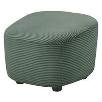 HOCKER Cord Olivgrün  - Schwarz/Olivgrün, Design, Kunststoff/Textil (54/41/57cm) - SetOne by Musterring