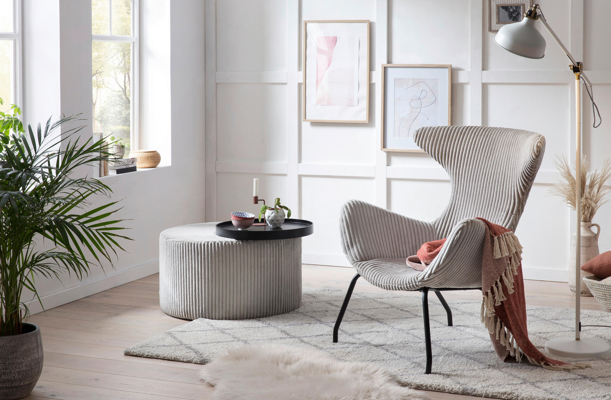Livetastic Relaxsessel Grau 78x96x77 cm