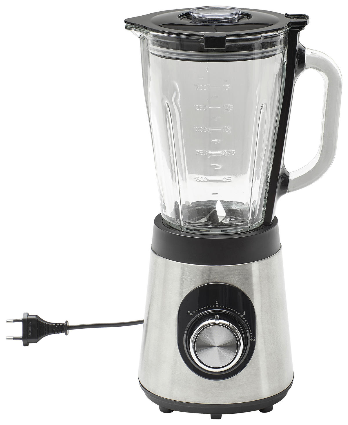 STANDMIXER  - Klar/Edelstahlfarben, Design, Glas/Kunststoff (20/28/33cm) - Mican