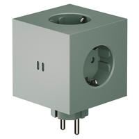 STECKDOSENWÜRFEL - Olivgrün, Basics, Kunststoff (7,6/7,6/11,3cm) - AVOLT