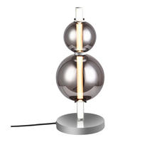 LED-TISCHLEUCHTE Nova 18/44 cm   - Chromfarben, MODERN, Glas/Metall (18/44cm) - Näve
