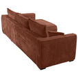 ECKSOFA Bronzefarben Cord  - Schwarz/Bronzefarben, MODERN, Holz/Textil (322/208cm) - Carryhome
