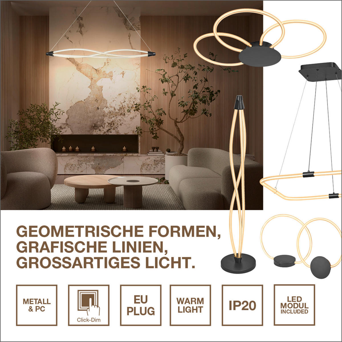 LED-STEHLEUCHTE 26/128 cm    - Dunkelgrau, KONVENTIONELL, Kunststoff (26/128cm) - Ledvance