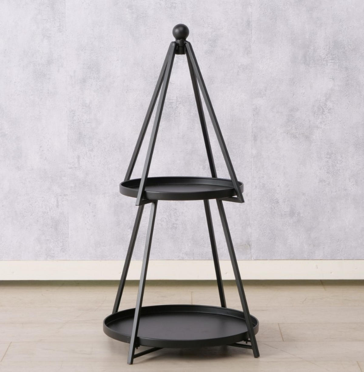 REGAL Schwarz  - Schwarz, Basics, Metall (44/44/78cm) - Boltze Home